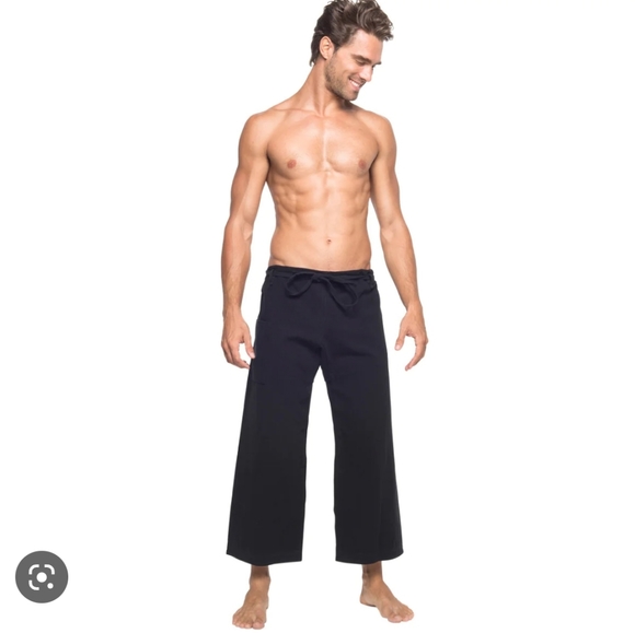 Yogiiza 100% Organic Cotton Martial Arts Gi Style Canvas Drawstring Yoga MA pant - Picture 7 of 13
